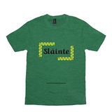 Slainte Celtic Knots heather green t-shirt size XS-S