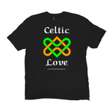 Celtic Love Heart Knot black T-shirt