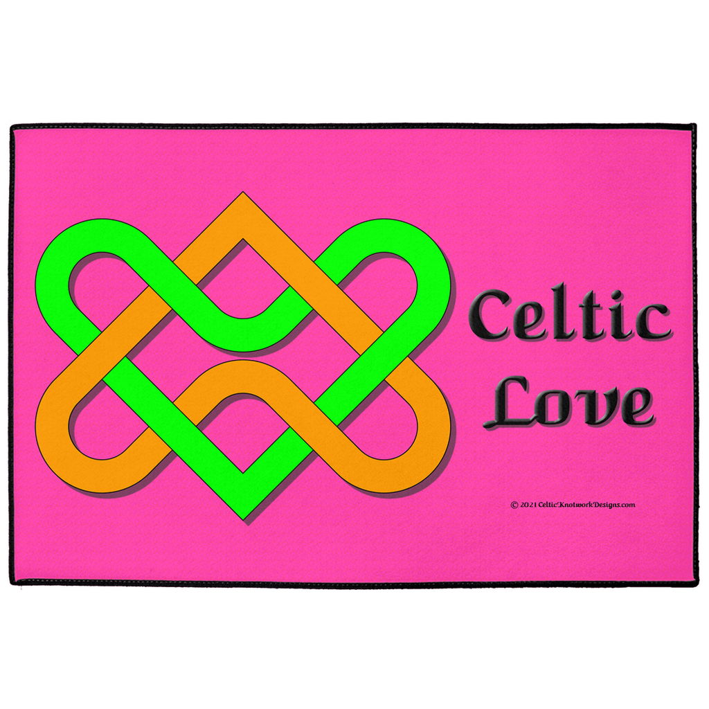 Celtic Love Heart Knot 24 x 36 indoor - outdoor floor mat