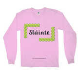 Slainte Celtic Knots pink long sleeve shirt