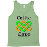 Celtic Love Heart Knot leaf tank top