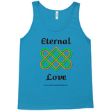 Eternal Love Celtic Heart Knot neon blue tank top sizes XS-L