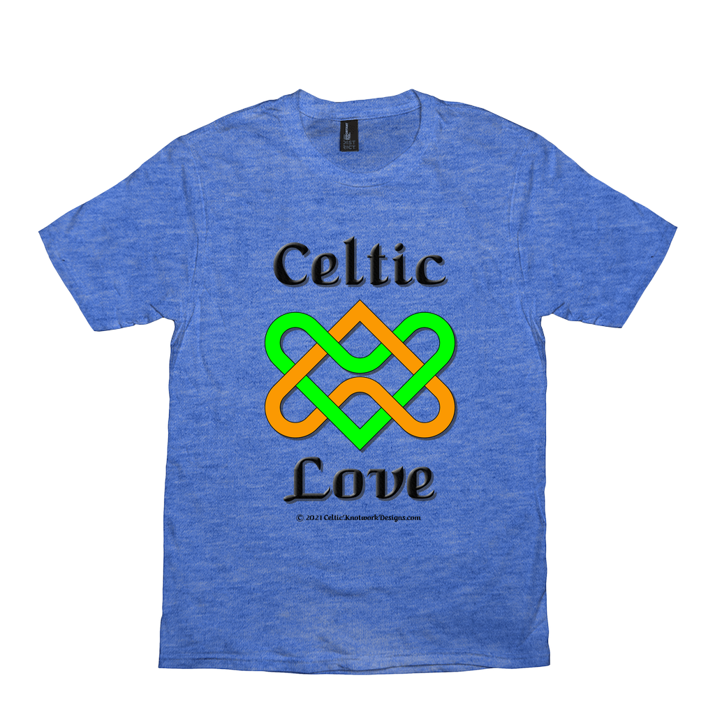 Celtic Love Heart Knot heather royal T-Shirt sizes XS-S