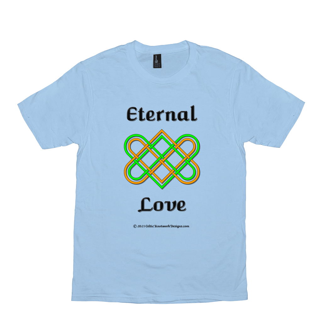Eternal Love Celtic Heart Knot ice blue T-shirt sizes XS-S