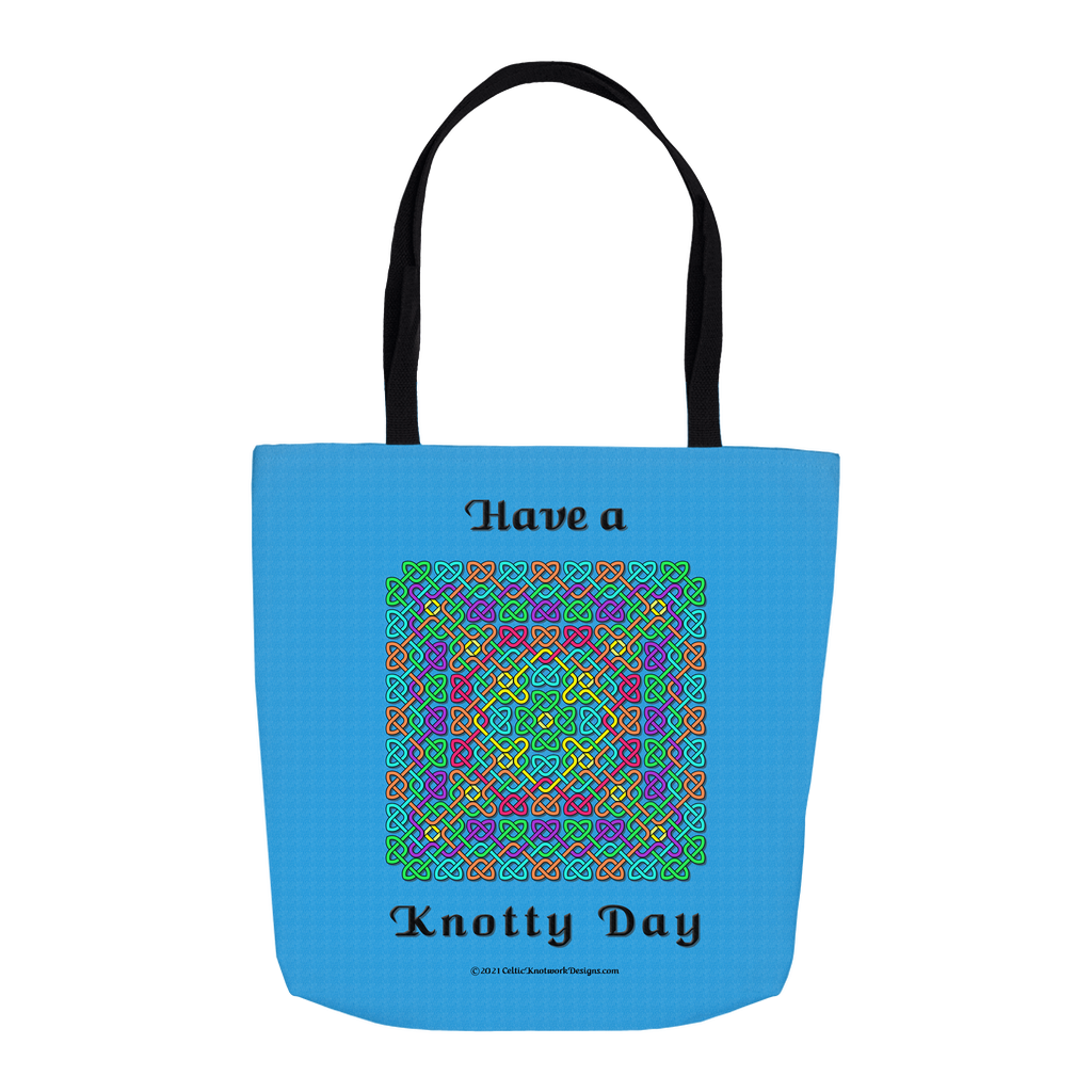 Have a Knotty Day Celtic Knotwork Panel 16 x 16 tote bag front