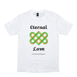 Eternal Love Celtic Heart Knot white T-shirt sizes XS-S