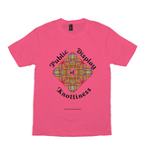 Public Display of Knottiness Celtic Knotwork Frame neon pink T-shirt size XS - S