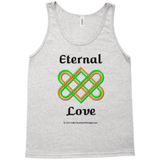 Eternal Love Celtic Heart Knot athletic heather tank top sizes XS-L