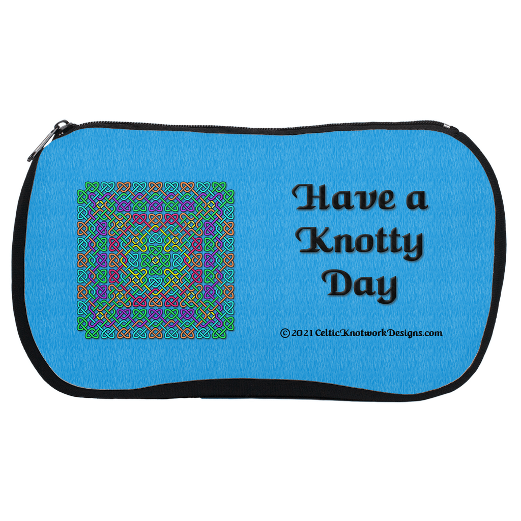 Have a Knotty Day Celtic Knotwork Panel cosmetic bag front