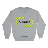 Slainte Celtic Knots sport grey sweatshirt