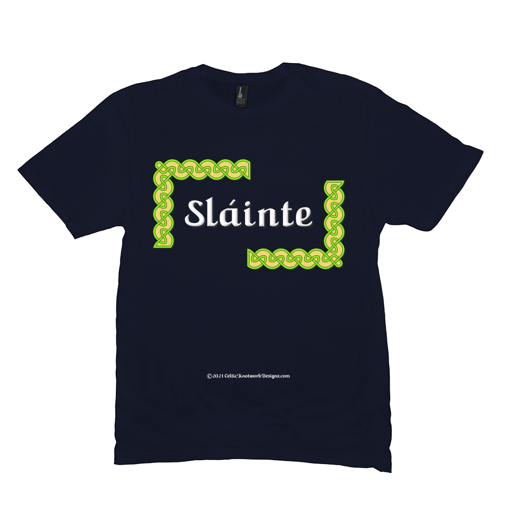 Slainte Celtic Knots navy t-shirt size M-L