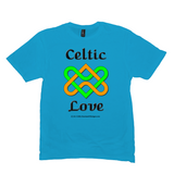 Celtic Love Heart Knot light turquoise T-Shirt sizes M-L
