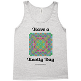 Have a Knotty Day Celtic Knotwork Panel athletic heather tank top sizes XL-2XL