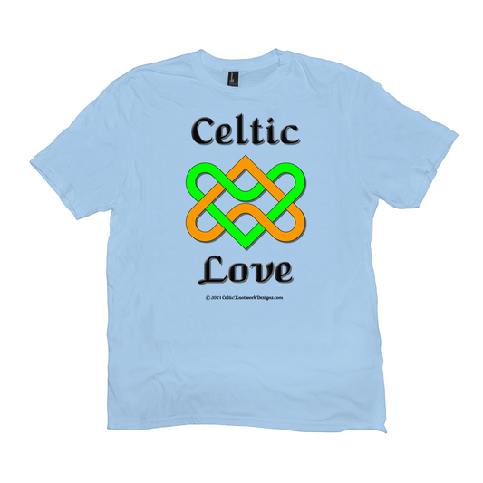 Celtic Love Heart Knot ice blue T-shirt