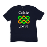 Celtic Love Heart Knot navy T-shirt
