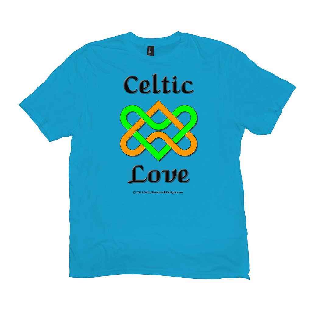 Celtic Love Heart Knot light turquoise T-shirt