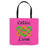 Celtic Love Heart Knot 16 x 16 tote bag front
