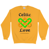 Celtic Love Heart Knot gold sweatshirt