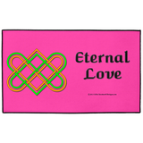 Eternal Love Celtic Heart Knot 18 x 24 indoor / outdoor floor mat