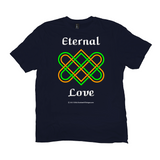 Eternal Love Celtic Heart Knot navy t-shirt