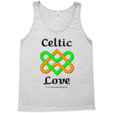 Celtic Love Heart Knot athletic heather tank top sizes XL-2XL
