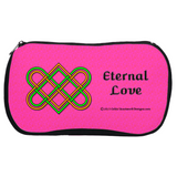 Eternal Love Celtic Heart Knot cosmetic bag front