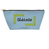 Slainte Celtic Knots 8.5 x 4.5 T-bottom accessory pouch with black zipper front
