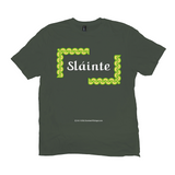 Slainte Celtic Knots olive t-shirt