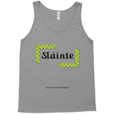 Slainte Celtic Knots grey tri-blend tank top sizes XS-L