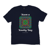 Have a Knotty Day Celtic Knotwork Panel navy t-shirts sizes XL-4XL