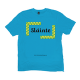 Slainte Celtic Knots light turquoise t-shirt