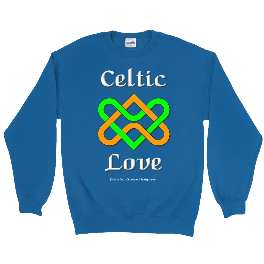 Celtic Love Heart Knot royal sweatshirt
