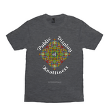 Public Display of Knottiness Celtic Knotwork Frame heather charcoal T-shirt size XS - S