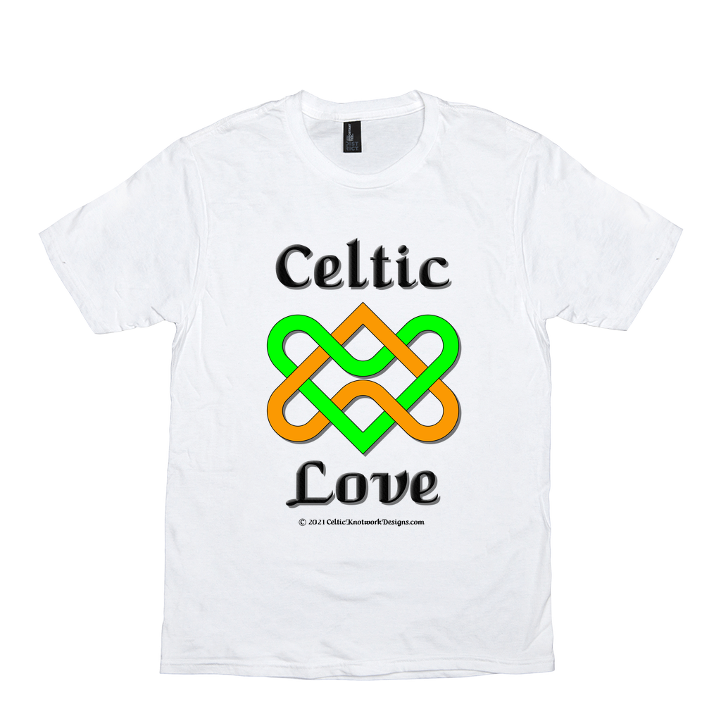Celtic Love Heart Knot white T-Shirt sizes XS-S