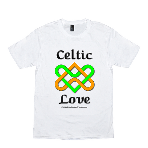 Celtic Love Heart Knot white T-Shirt sizes XS-S