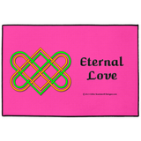 Eternal Love Celtic Heart Knot 24 x 36 indoor / outdoor floor mat