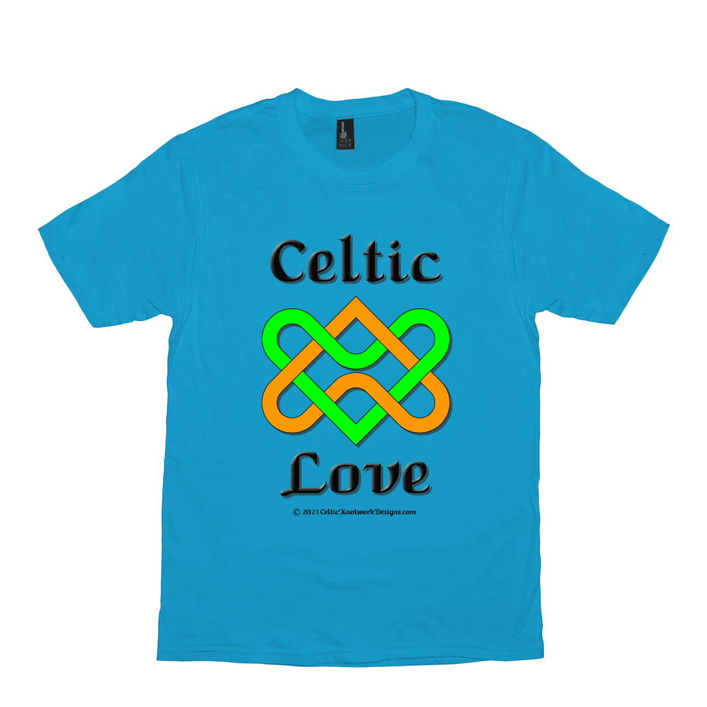 Celtic Love Heart Knot light turquoise T-Shirt sizes XS-S