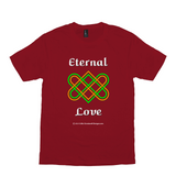 Eternal Love Celtic Heart Knot red T-shirt sizes XS-S