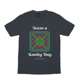 Have a Knotty Day Celtic Knotwork Panel charcoal t-shirt sizes XS-S
