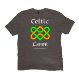 Celtic Love Heart Knot heather brown T-shirt