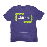 Slainte Celtic Knots heather purple t-shirt
