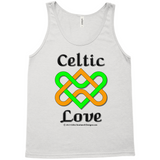 Celtic Love Heart Knot silver tank top sizes XS-L