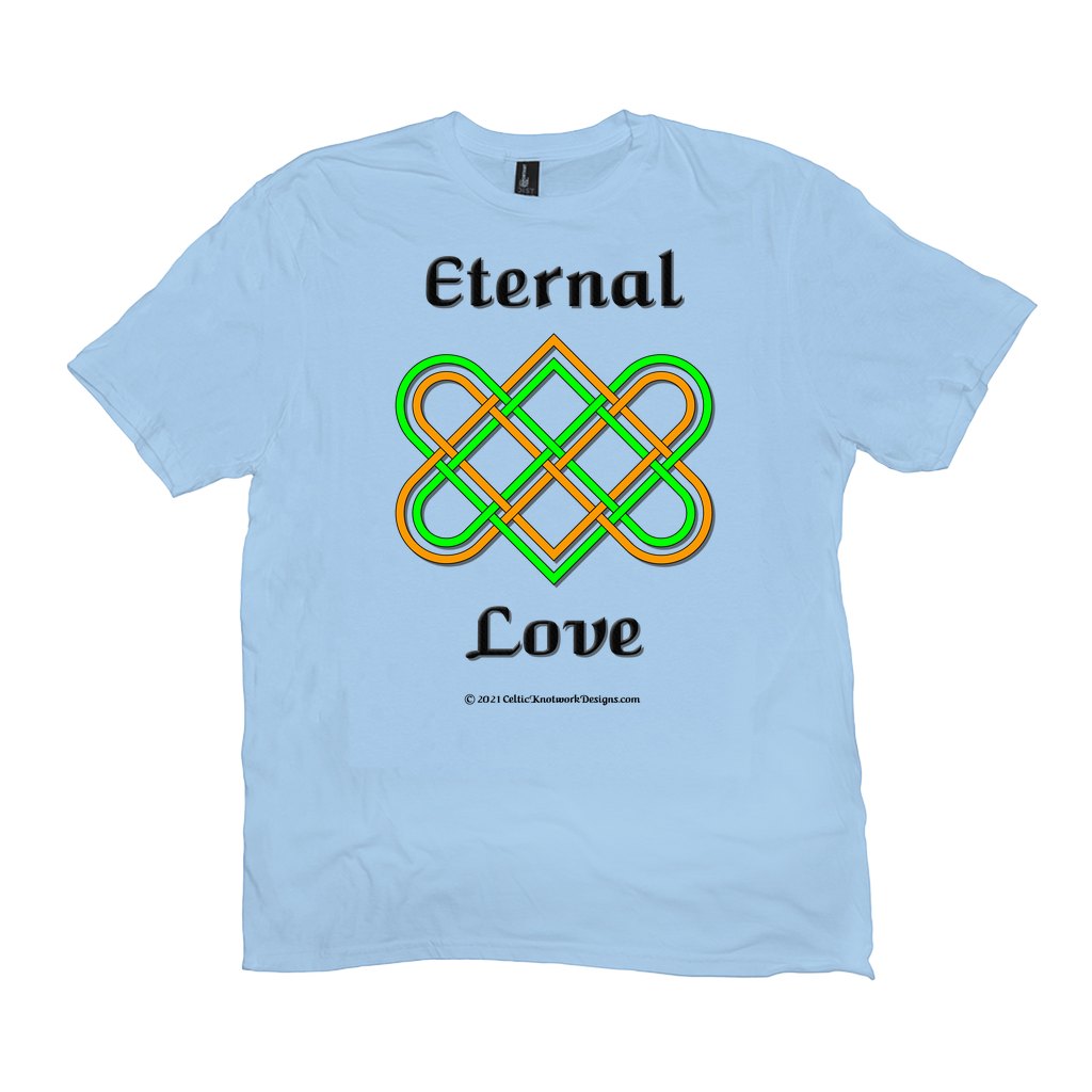 Eternal Love Celtic Heart Knot ice blue t-shirt