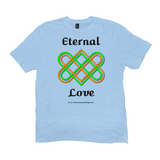 Eternal Love Celtic Heart Knot ice blue t-shirt