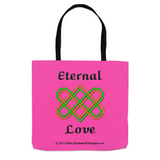 Eternal Love Celtic Heart Knot 16 x 16 tote bag front