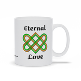 Eternal Love Celtic Heart Knot 11 oz. coffee mug right side