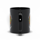 Public Display of Knottiness Celtic Knotwork Frame 11 oz. black coffee mug handle
