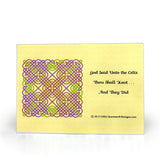 God Said Unto the Celts, Thou Shall Knot . . . And They Did Celtic Knotwork Panel glass cutting board front